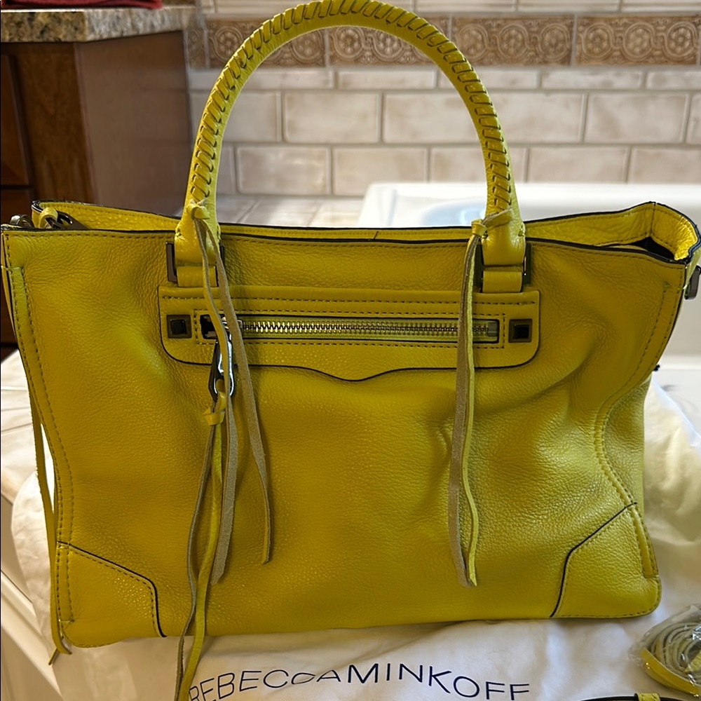 Rebecca Minkoff Yellow Leather Satchel